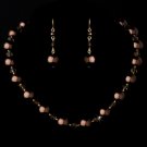 Necklace Earring Set NE 8355 Gold Bronze