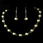 Necklace Earring Set NE 8355 Green