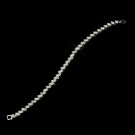 Silver Clear Rhinestone Bridal Clasp Bracelet 17100
