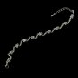 Silver Clear Rhinestone Bridal Clasp Bracelet 382