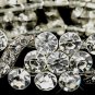 Silver Clear Crystal Bridal Stretch Bracelet 8661