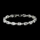 Silver Clear CZ Stone Bracelet 10383