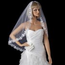 Bridal Wedding Single Layer Fingertip Length Veil 591 1F