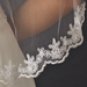 Bridal Wedding Single Layer Fingertip Length Veil 591 1F
