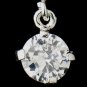 Silver Clear CZ Crystal Dangle Drop Earrings 20729