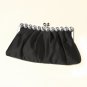 Black Satin Rhinestone Evening Bag 302