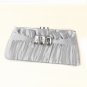 Silver Satin Crystal Evening Bag 314