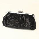 Black Sequin & Rhinestone Evening Bag 320