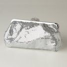 Silver Sequin & Rhinestone Evening Bag 320