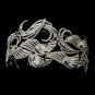 Antique Silver Clear Multi Cut Rhinestone Royal Tiara Headpiece 9958