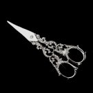 Antique Silver Clear Scissors Brooch 206