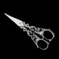Antique Silver Clear Scissors Brooch 206