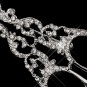 Antique Silver Clear Scissors Brooch 206