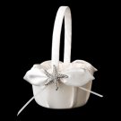 Flower Girl Basket 17 with Antique Clear Starfish 93