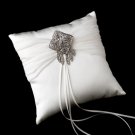 Ring Pillow 11 with Antique Silver Clear Quadrant Brooch 115
