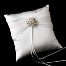Ring Pillow 11 with Pearl & Rhinestone Floral Brooch 30