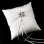 Ring Pillow 11 with Silver Clear Beach Starfish Brooch 3177