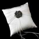 Ring Pillow 11 with Crystal & Rhinestone Flower Brooch 86