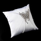 Ring Pillow 16 with Crystals & Rhinestones Butterfly Brooch 74