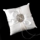 Ring Pillow 17 with Antique Silver Clear Brooch 20