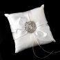 Ring Pillow 17 with Antique Silver Clear Brooch 20