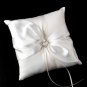 Ring Pillow 17 with Silver Clear Heart Brooch 30022