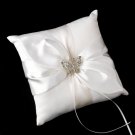 Ring Pillow 17 with Silver Butterfly Brooch 3178