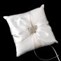 Ring Pillow 17 with Silver Butterfly Brooch 3178