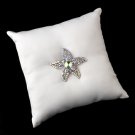 Ring Pillow 9 with Silver AB Beach Starfish 78