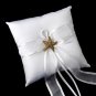 Ring Pillow 90 with AB Crystal Beach Starfish Brooch 88
