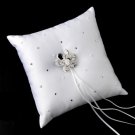Ring Pillow 92 with Crystal Flower Brooch 8707