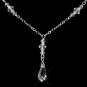 Silver Clear Necklace 8428