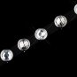 Silver Black Suede & Clear Rhinestone Gem Crystal Bracelet 9964
