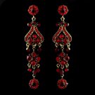 Gold Red Earring Set 1033