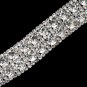 Silver Clear Rhinestone Clasp Bracelet 14005