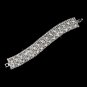 Silver Clear Rhinestone Clasp Bracelet 14005