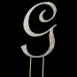 Completely Covered ~ Swarovski Crystal Wedding Cake Topper ~ Letter G ~ Gold