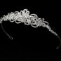 Silver Plated Floral Swarovski Tiara HP 7324
