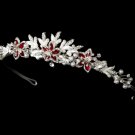 Red Accent Bridal Tiara HP 8100