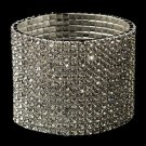 15 Row Silver Clear Rhinestone Stretch Bracelet 4017