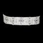 Floral Embroidered Pearl, Rhinestone & Bead Wedding Sash Belt 204