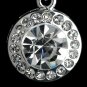Silver Clear Rhinestone Drop Earring On Hook Earrings 25692