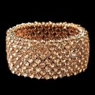 Rose Gold Stretch Rhinestone Bracelet 1330