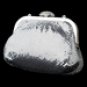 Silver Clear Single Sided Crystal Evening Bag 333