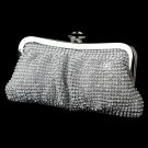 Silver Clear Crystal Evening Bag 331