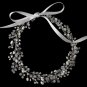 Rhodium Freshwater Pearl & Swarovski Crystal Bead Vine Headband HP 1214