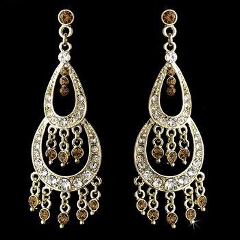 Earring 804 Gold Brown