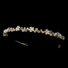 Pearl & Crystal Gold Headpiece 9152