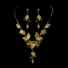 Necklace Earring Set NE 8280 Gold Topaz