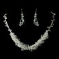Necklace Earring Set N 8383 E 8382 Silver AB
